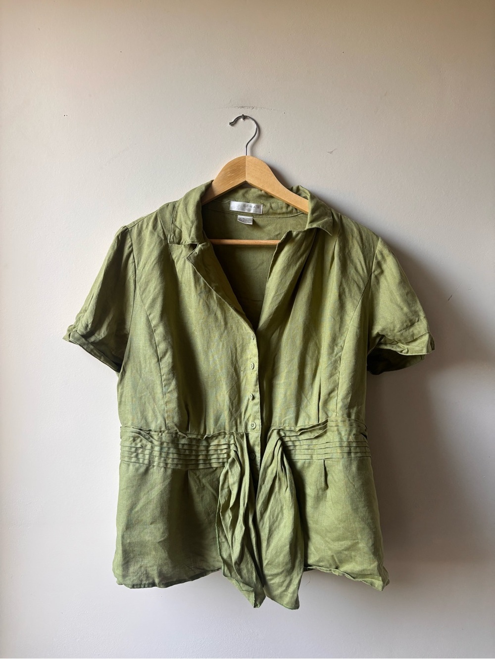 KENAR | VTG linen short sleeve | size Xl